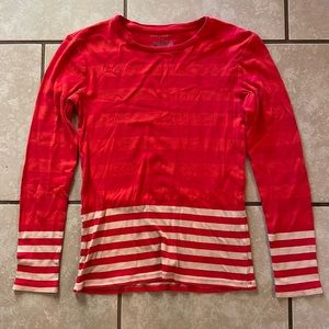 Y2k Quarter Sleeve Striped Top